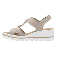 Load image into Gallery viewer, 67498-62 - Strappy Metallic Sandal - Rieker