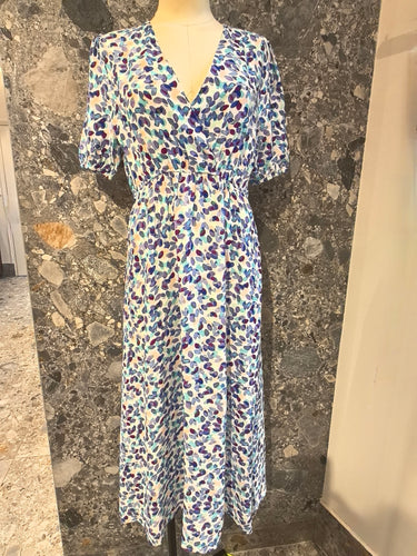 P6169- Blue/Purple Print Dress - Milo’s