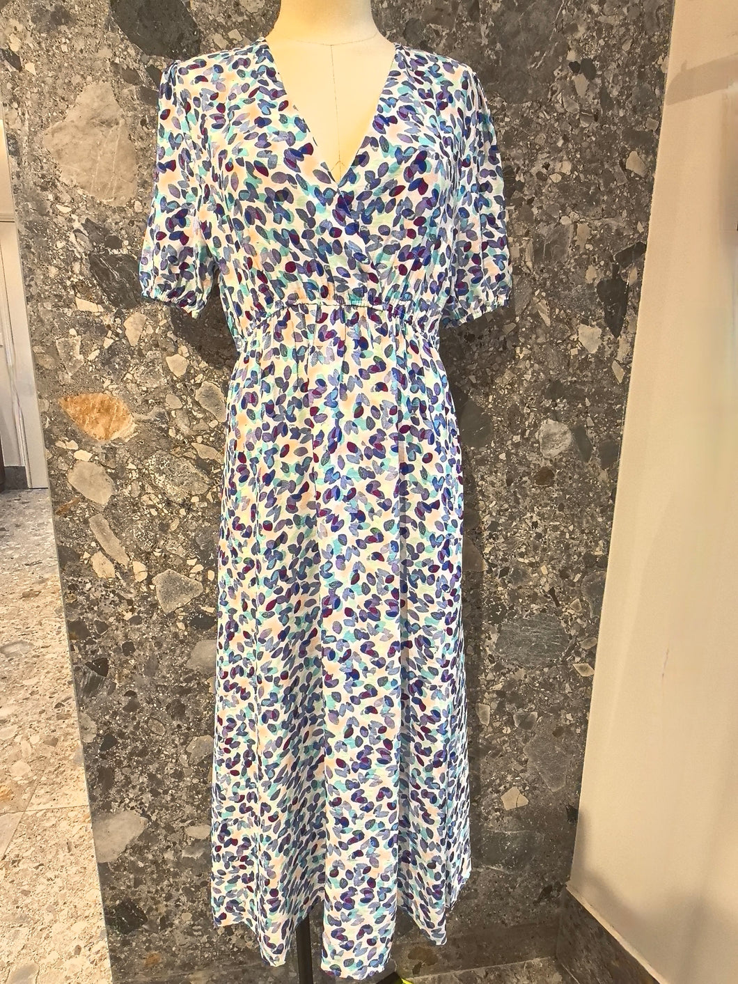 P6169- Blue/Purple Print Dress - Milo’s
