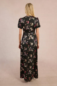 Metallic Floral Print Dress - Molly Bracken