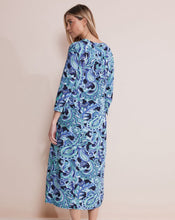 Load image into Gallery viewer, 143909- Paisley Print Midi Dress- Aqua Blue Mix- Street One