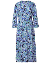 Load image into Gallery viewer, 143909- Paisley Print Midi Dress- Aqua Blue Mix- Street One