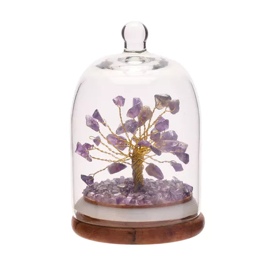 3391 - Gemstone Dome Tree Purple - Amethyst  - Widdop