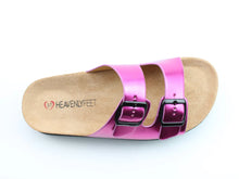 Load image into Gallery viewer, Totnes Double Buckle Slider- Fuchsia- Heavenly Feet