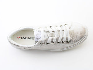 Feather Shimmer Trainer - Silver - Heavenly Feet