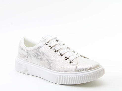 Feather Shimmer Trainer - Silver - Heavenly Feet