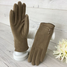Load image into Gallery viewer, 162-Button Detail Gloves- Taupe