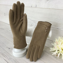 Load image into Gallery viewer, 162-Button Detail Gloves- Taupe