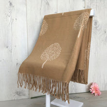 Load image into Gallery viewer, 1908-004-Tassles Scarf-Camel