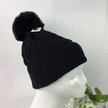Load image into Gallery viewer, 022-PomPom Hat-Black