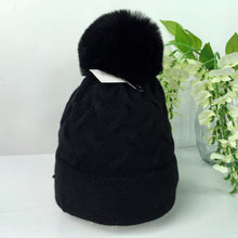Load image into Gallery viewer, 022-PomPom Hat-Black