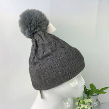 Load image into Gallery viewer, 022-PomPom Hat- Grey