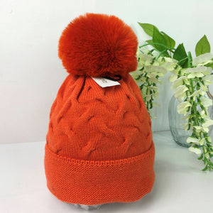 022-PomPom Hat-Orange