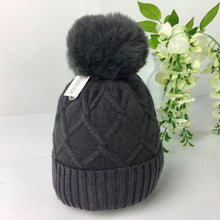 Load image into Gallery viewer, 034-PomPom Hat-Grey