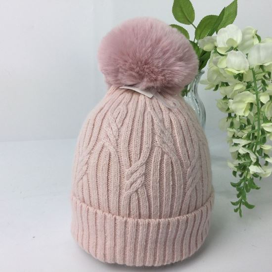 038-PomPom Hat- Pink