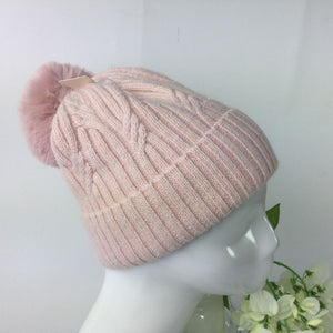 038-PomPom Hat- Pink