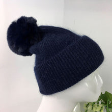 Load image into Gallery viewer, 040-PomPom Hat- Navy