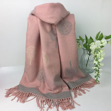 Load image into Gallery viewer, 055-Tree Reversible Scarf-Baby Pink