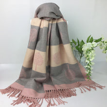 Load image into Gallery viewer, 055-Tree Reversible Scarf-Baby Pink