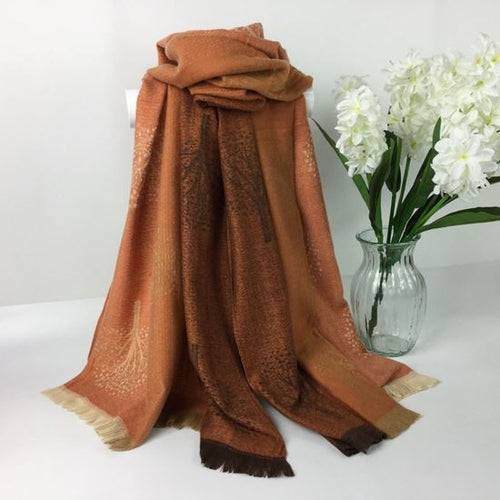 244-056 -Tree Scarf- Orange
