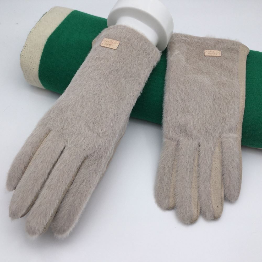 180- Two Tone Gloves- Beige