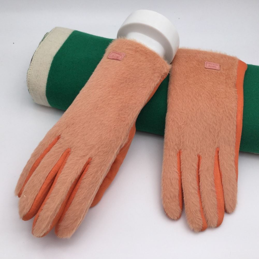 180- Two Tone Gloves- Orange