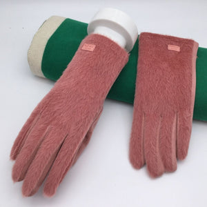 180- Two Tone Gloves- Pink