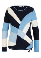Load image into Gallery viewer, 111612- Navy/Blue Pattern Jumper- Rabe