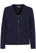 Load image into Gallery viewer, 1805- Navy Zip Jacket- Fransa