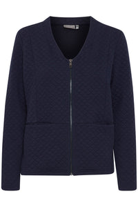 1805- Navy Zip Jacket- Fransa