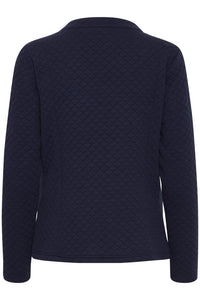 1805- Navy Zip Jacket- Fransa