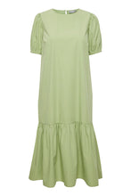 Load image into Gallery viewer, 2074- Short Sleeve Midi Dress- Forest Shade Green- Fransa