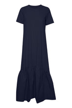 Load image into Gallery viewer, 1933- Long Jersey Dress- Navy- Fransa