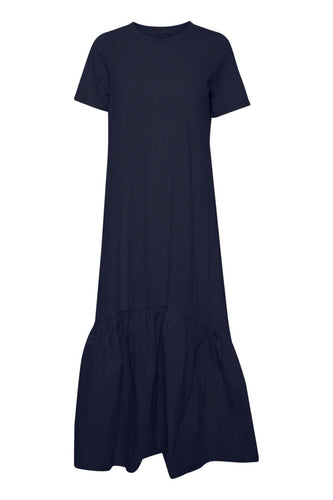 1933- Long Jersey Dress- Navy- Fransa