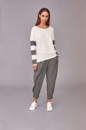 119 Naya Stripe Jumper - Green