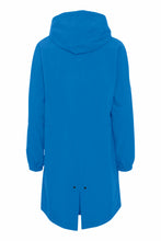 Load image into Gallery viewer, 2033- Hooded Longline Jacket- Blue- Fransa