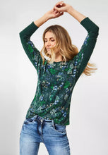 Load image into Gallery viewer, 318463- Flower Print long sleeved shirt- Cecil