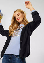 Load image into Gallery viewer, 253363-Navy Drawstring Cardigan - Street One