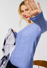 Load image into Gallery viewer, 301803- Blue V-neck Jumper - Street One