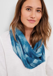 572098- Teal Tie Dye Loop Scarf - Cecil