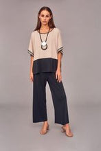 Load image into Gallery viewer, 204 Naya Two Tone Top - Black