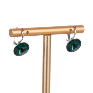 2056608- Gem Earrings- Green- Zelly