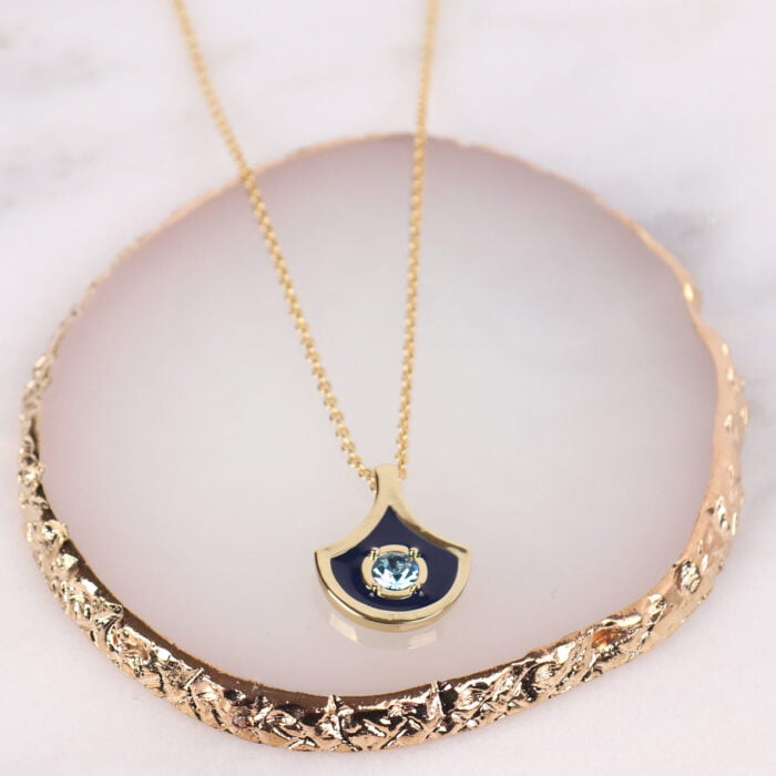 2058514- Bronte Necklace- Navy- Zelly