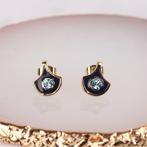 2058614- Bronte Earrings- Navy- Zelly