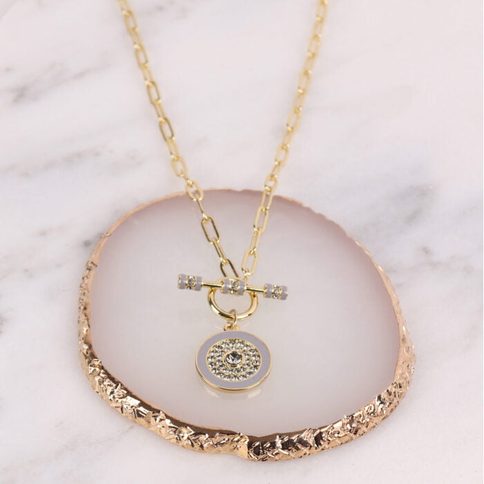 2058712- Florence Necklace- Grey- Zelly