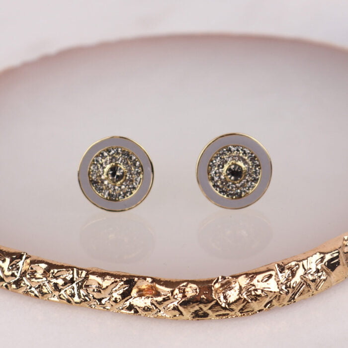 2058802- Florence Earrings- Grey- Zelly