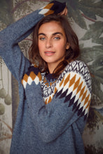 Load image into Gallery viewer, 728 Fransa Jumper- Blue Mix