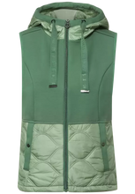 Load image into Gallery viewer, 220149- Quilted Gilet Novel Green- Street One