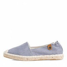 Load image into Gallery viewer, 24605 Navy Stripe Espadrille Loafers- Tamaris