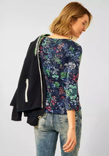 Load image into Gallery viewer, 318454- Navy Printed Top - Cecil